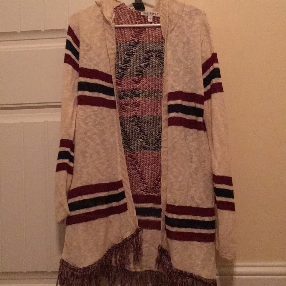 Hooded cardigan